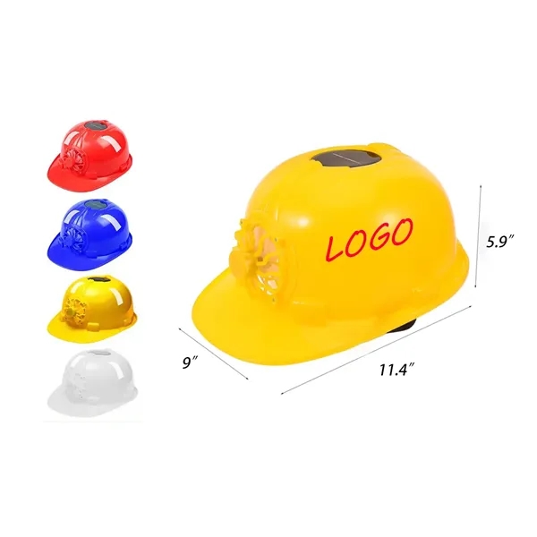 Solar Powered Fan Breathable Construction Helmet