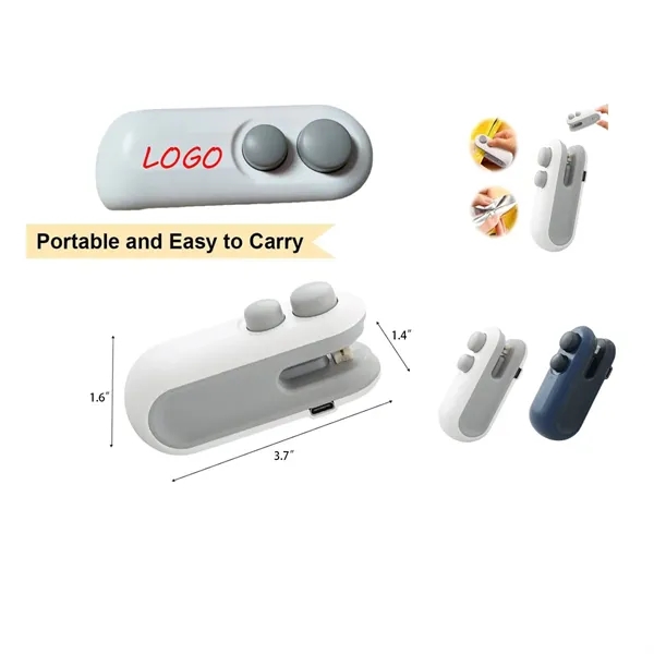 3.7" x 1.6" x 1.4" Mini Push Button Portable Sealer