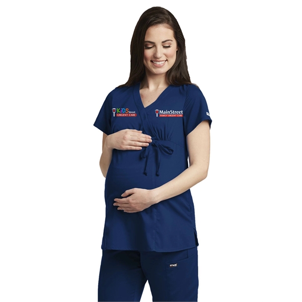 Ladies Maternity Scrub Top