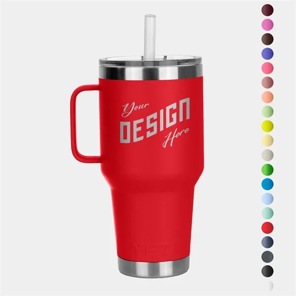 35 Oz YETI® Stainless Steel Insulated Travel Mug W/ Handle