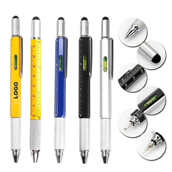 Multi-Function Tool Stylus Ballpoint Pen