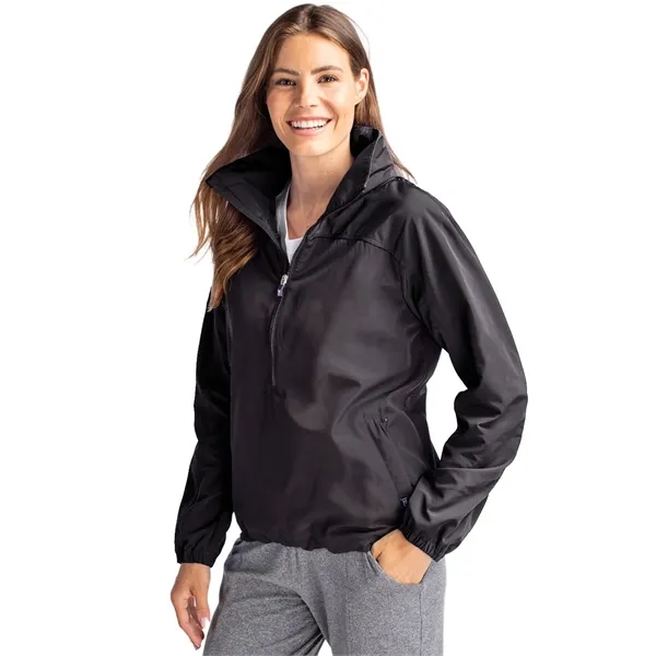 Cutter & Buck Charter Recycled Packable Womens Half Zip A...