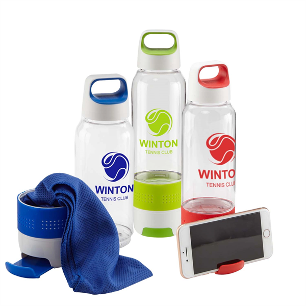 Hydra Chill Sports Water Bottle w/Cooling Towel