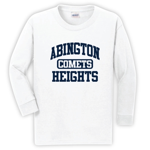 Adult Long Sleeve White T-Shirt