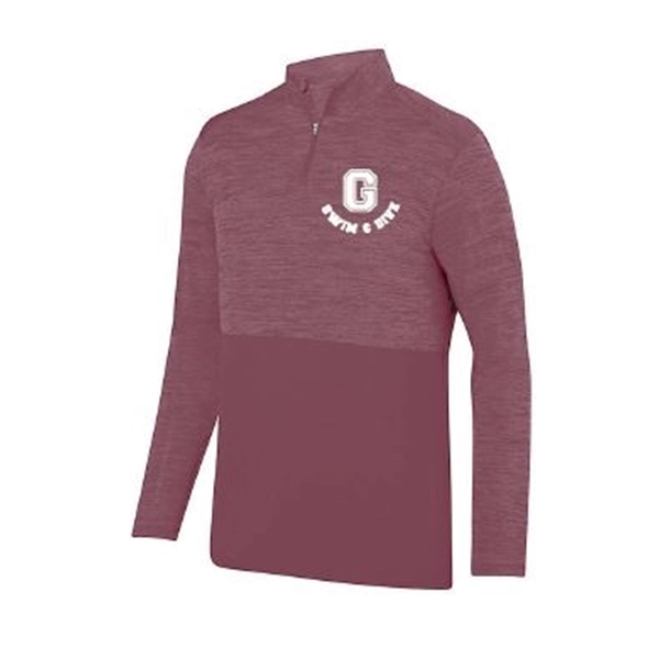 Augusta Men's Shadow Tonal Heather 1/4 Zip Pullover