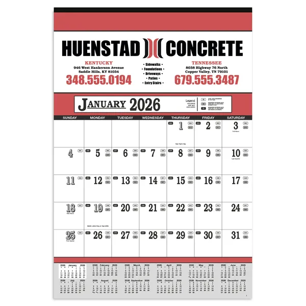 Contractor's 13-Sheet Calendar