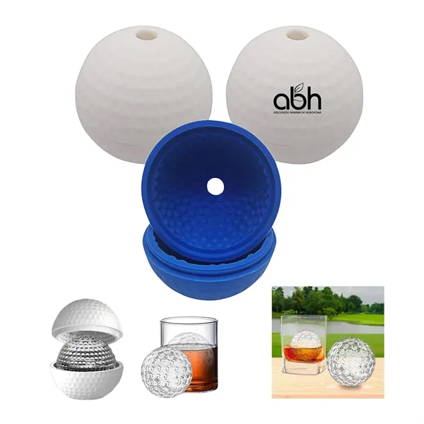 Flexible Silicone Tray Golf Ball Whiskey Ice Mold