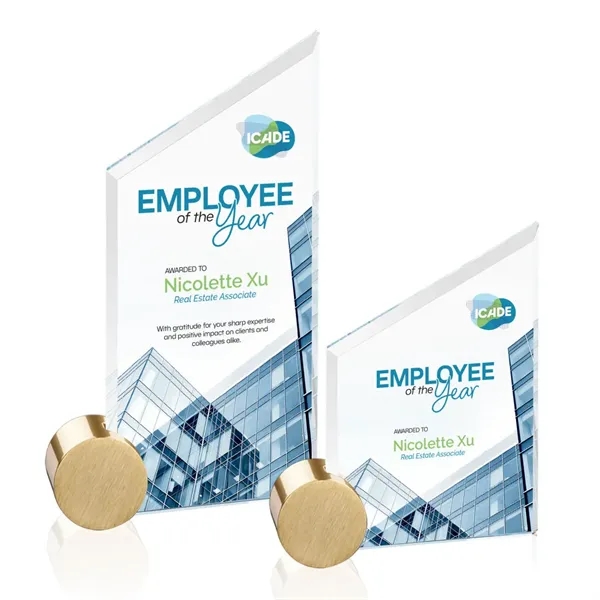 Cooper VividPrint™ Award -  Starfire/Gold Circle