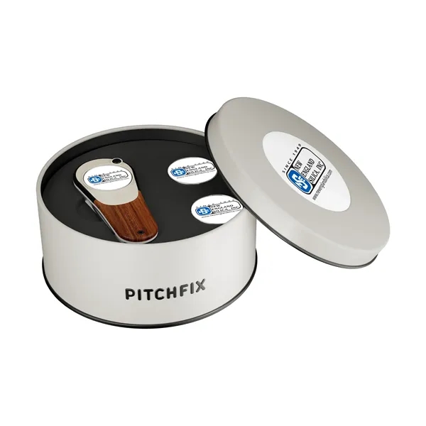 Pitchfix Woodie Golf Divot Tool Deluxe Gift Set