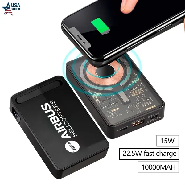 Trendy Transparent MagSafe 15W Magnetic Wireless Charger