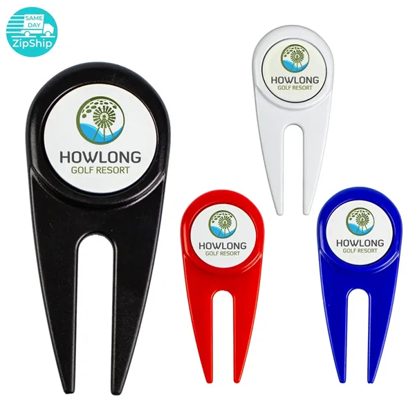 Divot Tool With Magnetic Ball Marker