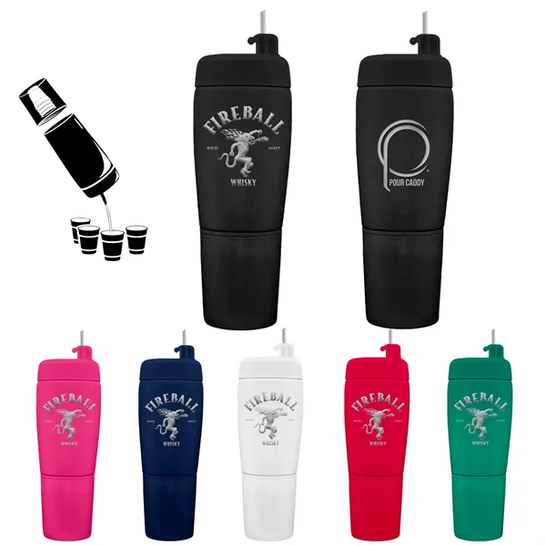 Pour Caddy Stainless Steel Flask Set