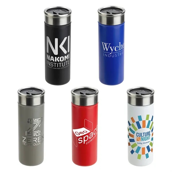 Solari 18 oz Copper-Lined Powder-Coated Insulated Tumbler
