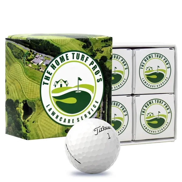 Titleist Pro V1 Golf Balls in Custom Four Ball Box