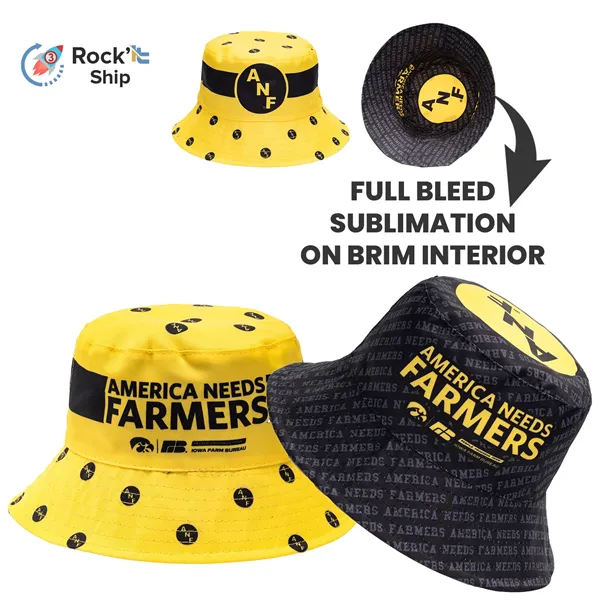 Rock'it 3-Day Reversible Sublimation Bucket Hats