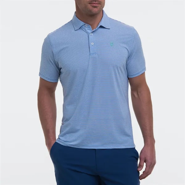 B. Draddy Men's Sport Jimmy Stripe Jersey Polo