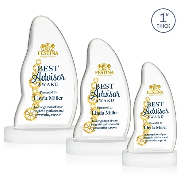 Beauford VividPrint™ Award on Base - White