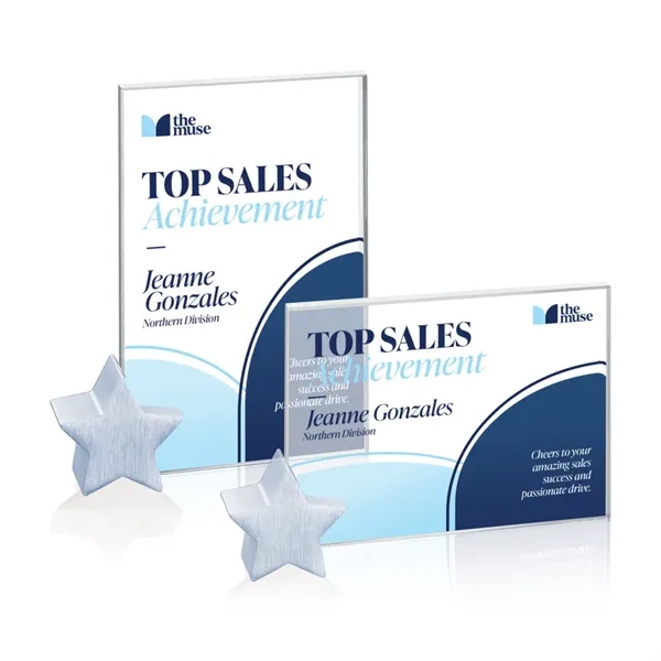 Bermuda VividPrint™ Award - Starfire/Chrome Star