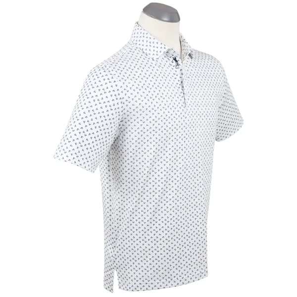 Bobby Jones Men's Performance Golf Cart Print Polo