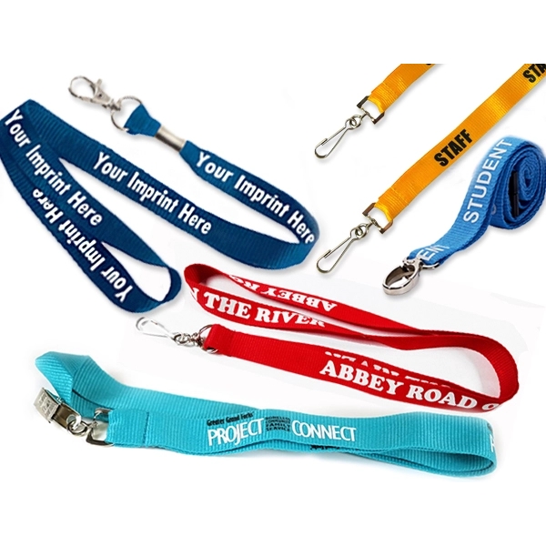 Custom Silk Screen Print Polyester Lanyard