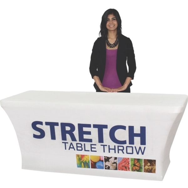 6' Dye Sub Printed Stretch Table Throw