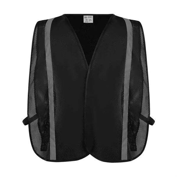 Black Non-ANSI Ultra Cool Mesh Safety Vest One Size Fit Most