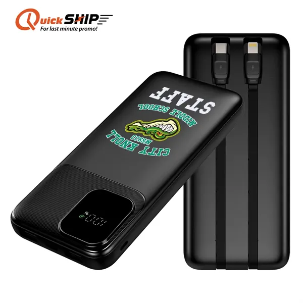 Houston Dual Cord Power Bank 10000