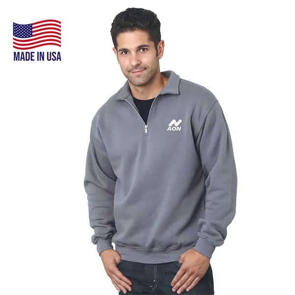 Made in USA Unisex Pre-Shrunk Quarter Zip Fleece