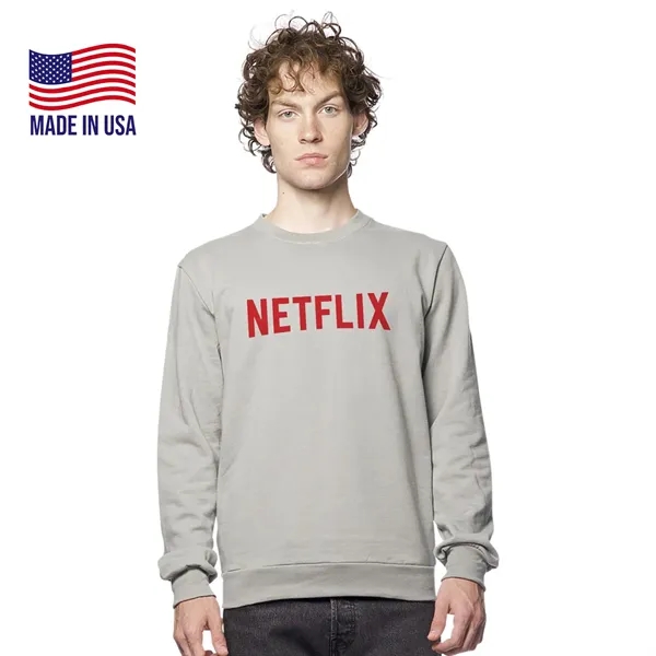 Unisex USA Made Cotton Crew Neck Sweatshirt