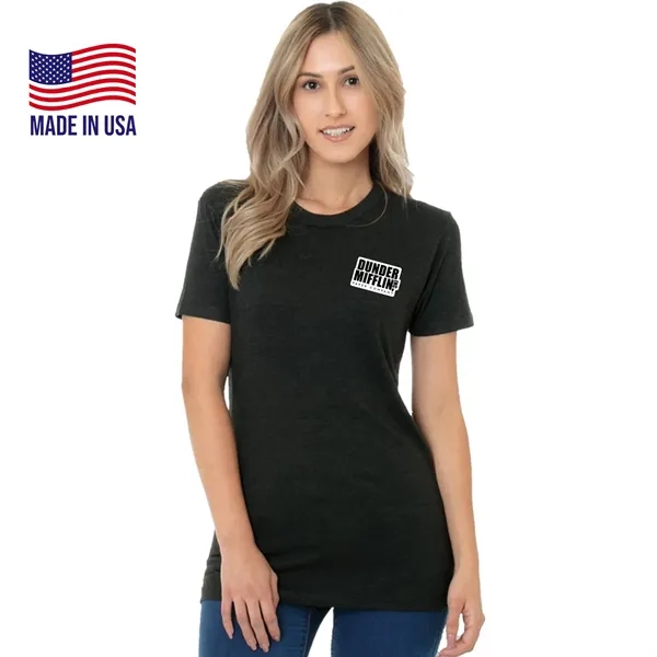 100% USA-Made Women's Triblend Racerback Crew Tee