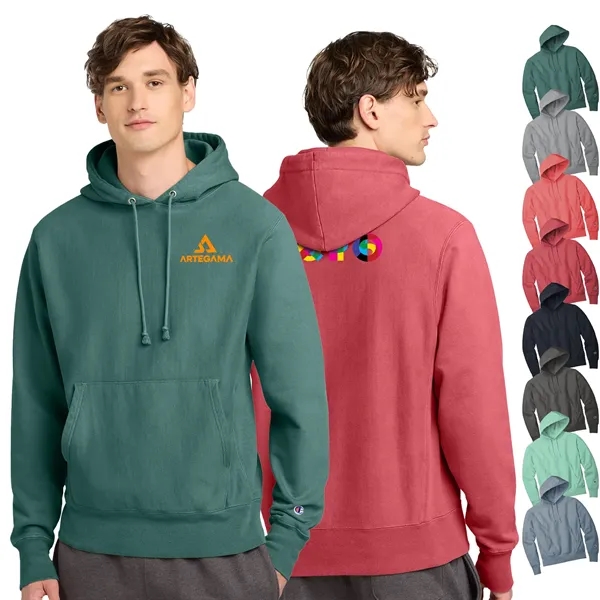 Champion® Reverse Weave® Garment-Dyed Hooded Sweatshirt