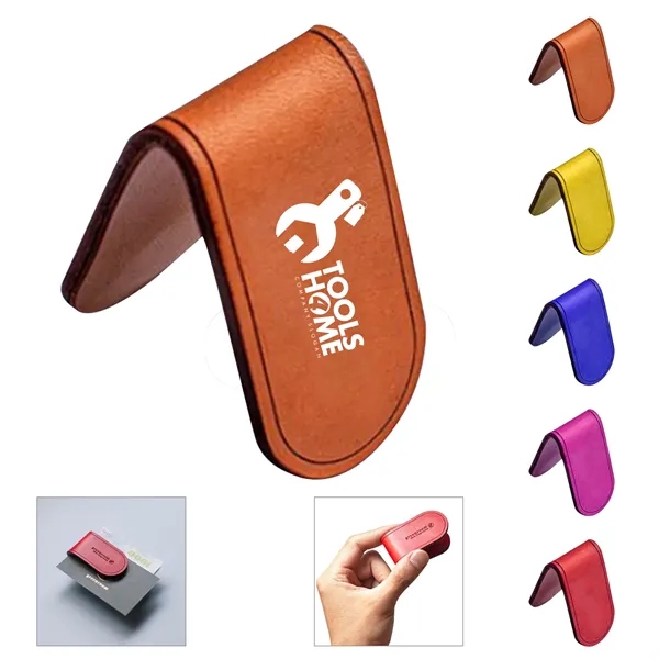 Magnetic Leather Bookmark
