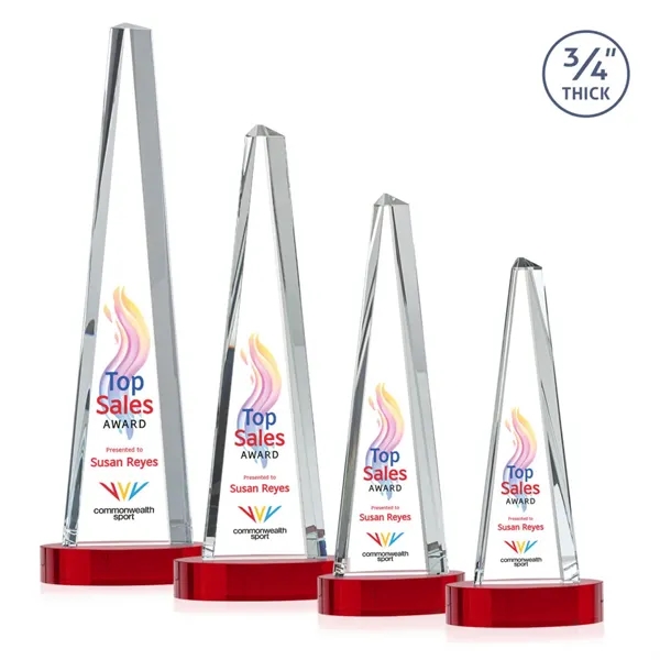 Majestic Tower VividPrint™ Award on Alberton Base - Red