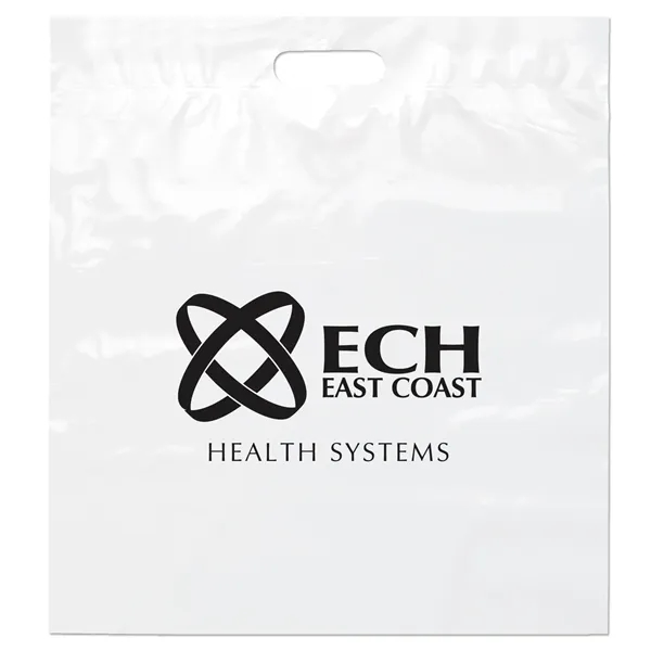 18W x 20H Die Cut Handle Bag - Flexo Ink Print