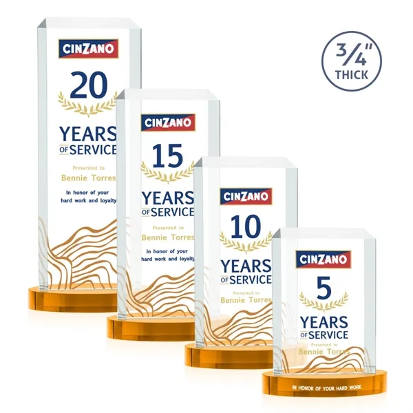 Dalton VividPrint™ Award on Alberton Base - Amber
