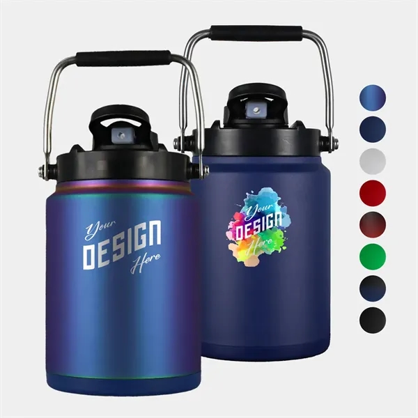 64 oz Ice Shaker® Stainless Insulated Half Gallon Water Jug