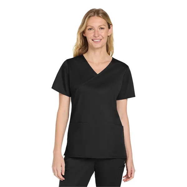 Wink Women's WorkFlex Mock Wrap Top