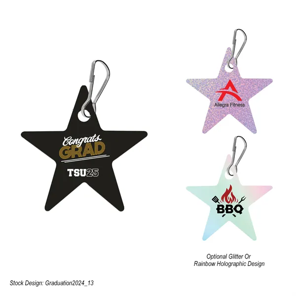 Acrylic Zipper Pull - Star