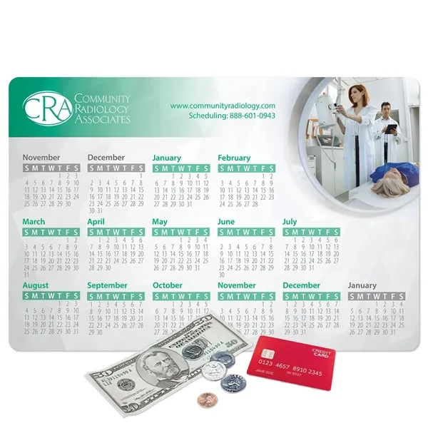Heavy Duty Fabric Calendar Counter Mat - 10" x 15" x 1/4"