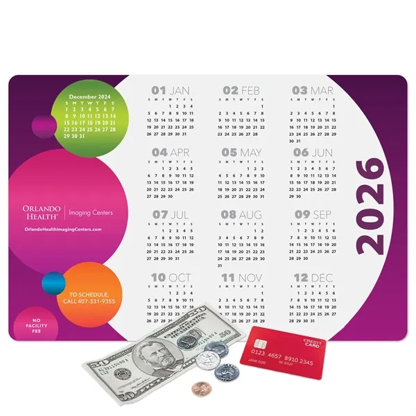 Heavy Duty Fabric Calendar Counter Mat - 10" x 15" x 1/16"