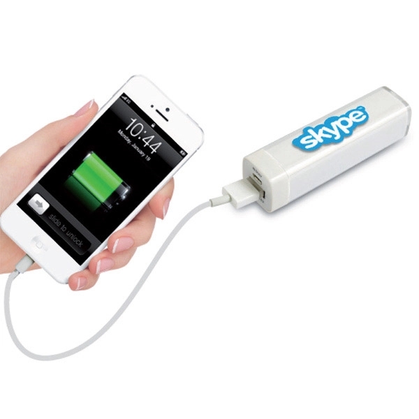 Lipstick Plastic Power Bank with UL certificated battery.