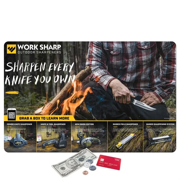 Heavy Duty Fabric Counter Mat - 11" x 17" x 1/8"