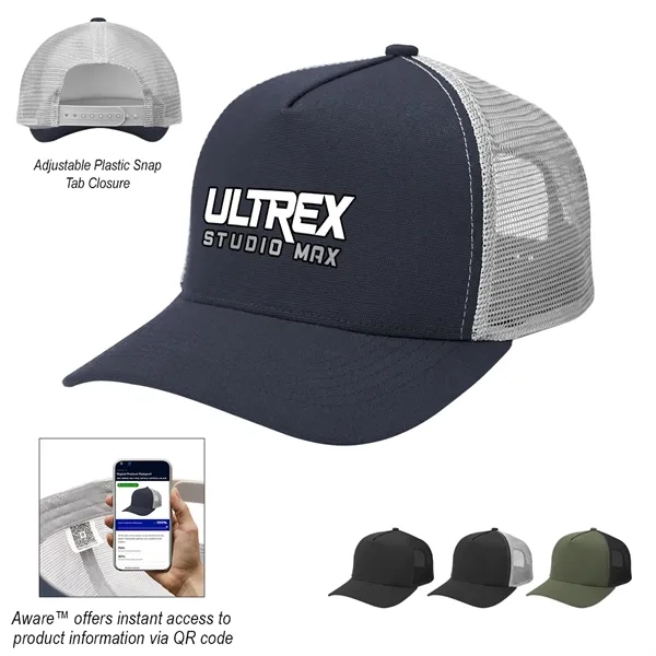 AWARE™ Recycled Cotton Cap Mesh Back Cap