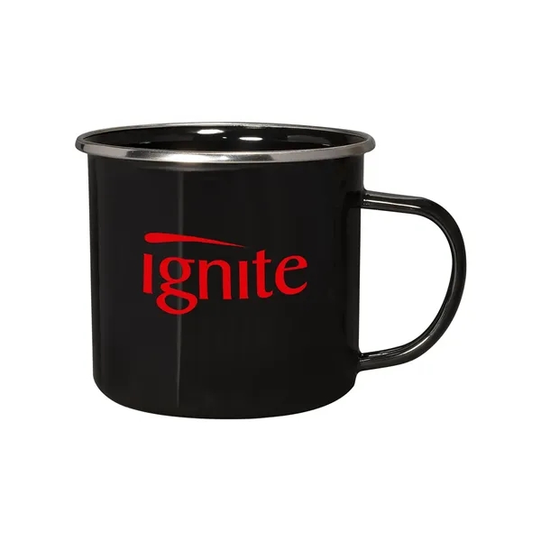 16.9 oz Iron And Stainless Steel Log Cabin Mug