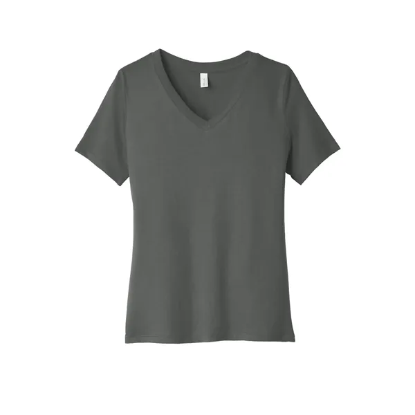 BELLA+CANVAS Women's Relaxed Jersey Short Sleeve V-Neck Tee.