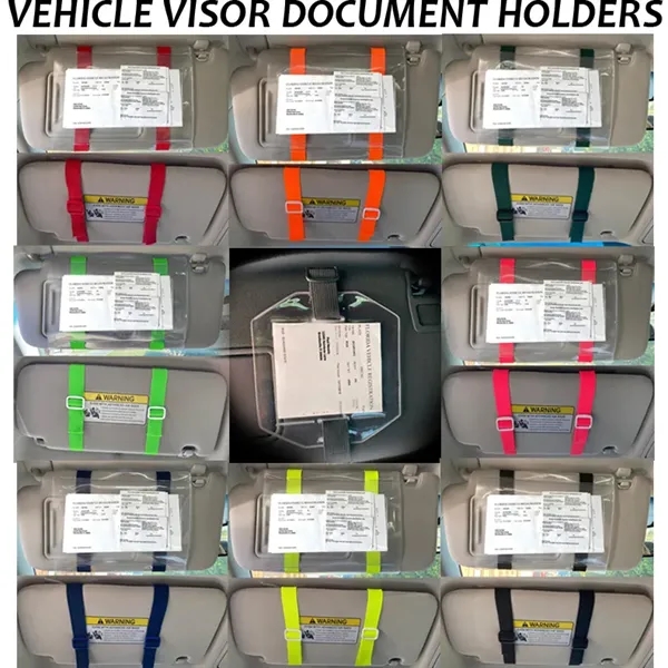 Vehicle Visor Document Holder