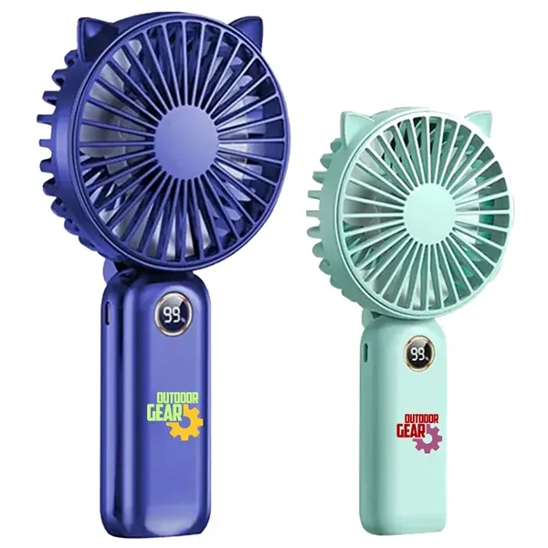 Mini 5-Speed Adjustable Desk and Handheld Fan