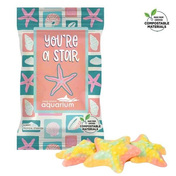 4 oz. ECO-Digibag™, Compostable, Tropical Starfish