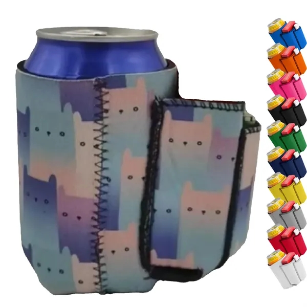 330ML Neoprene Can Cooler W/ Pocket
