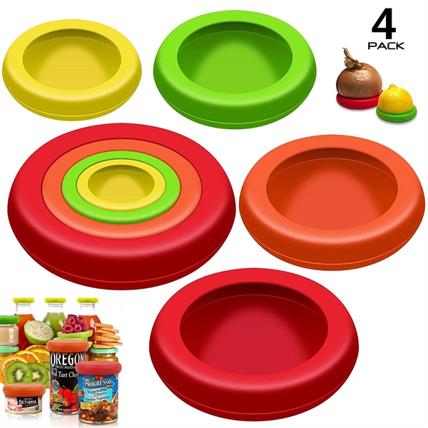 Set of 4 Silicone Food Saver Cover